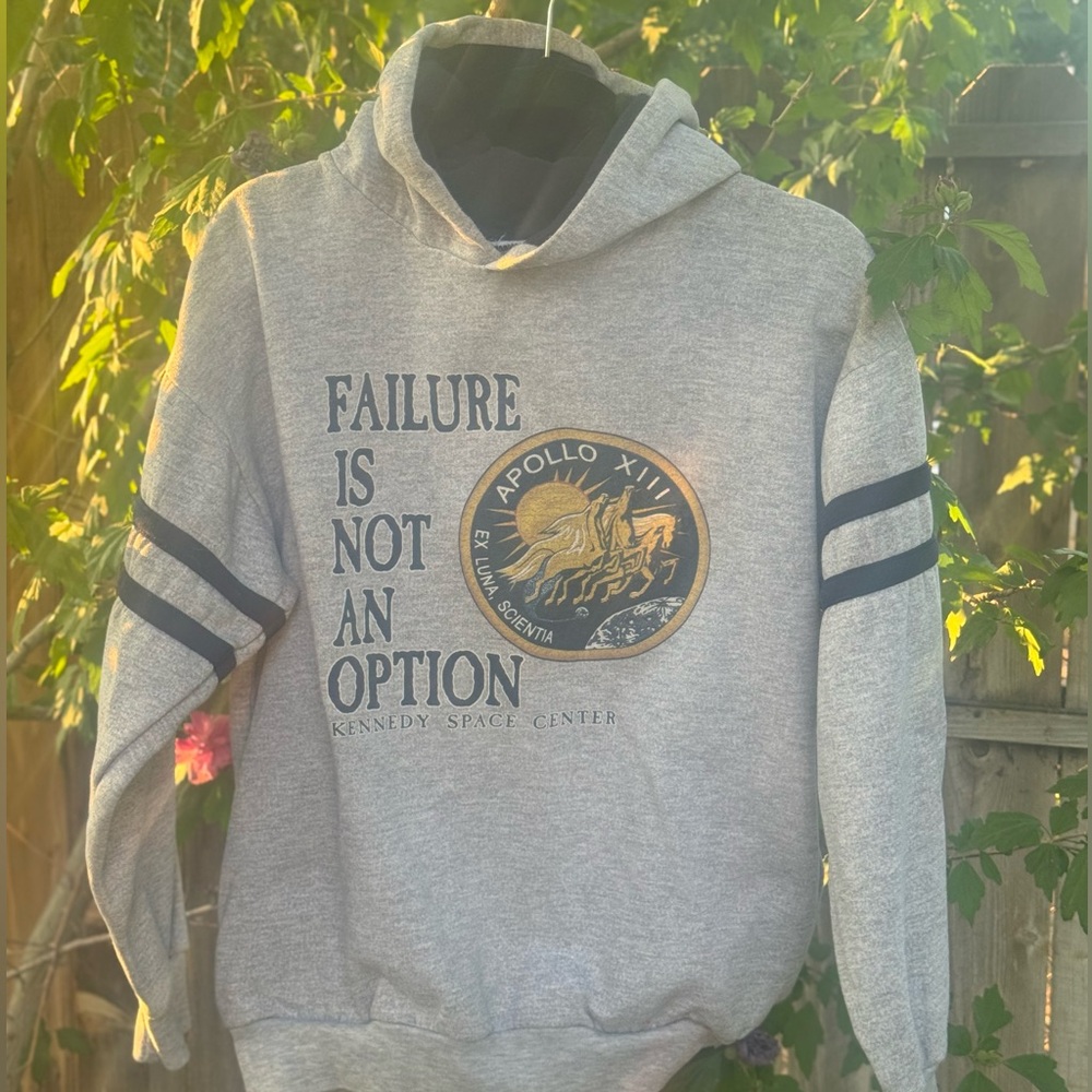 Vintage Classic Kennedy Space Center Apollo 13 Hoodie Size Large